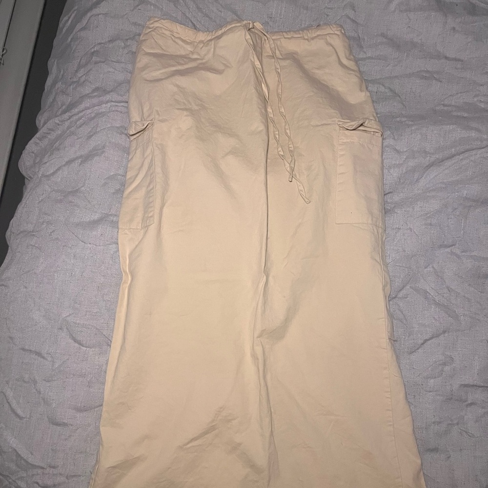 Cargo khaki skirt